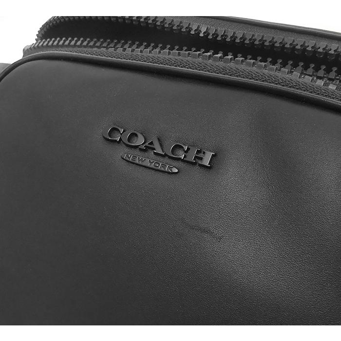 【送料無料 美品】 コーチ COACH ボディバッグ ウエストバッグ ショルダーバッグ 鞄 バックル式 シグネチャー ブラック グレー シリアル有 | COACH | 02