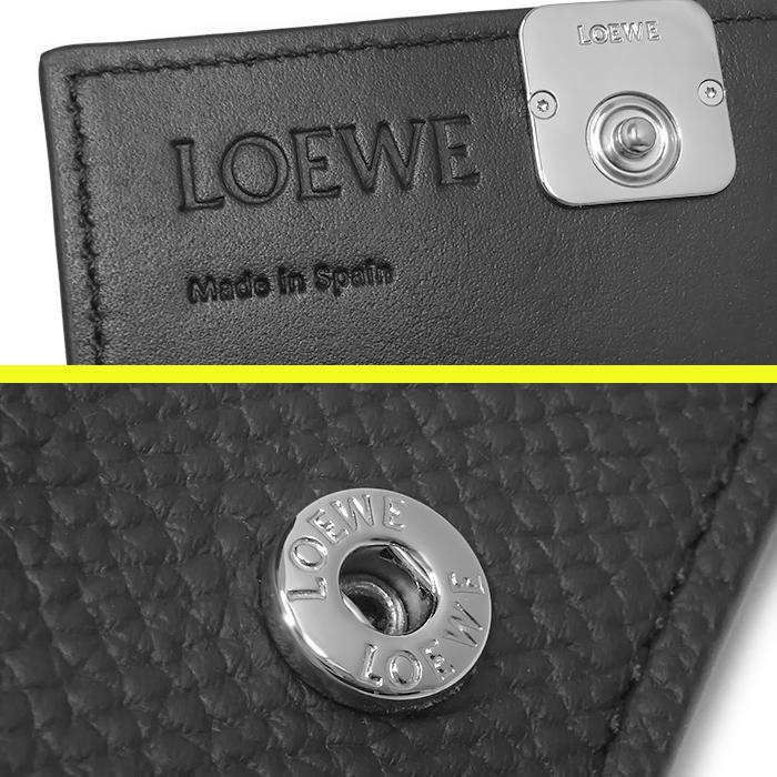 LOEWE（ロエベ） 【未使用 超美品】 アナグラム ホック式 二つ折り名刺