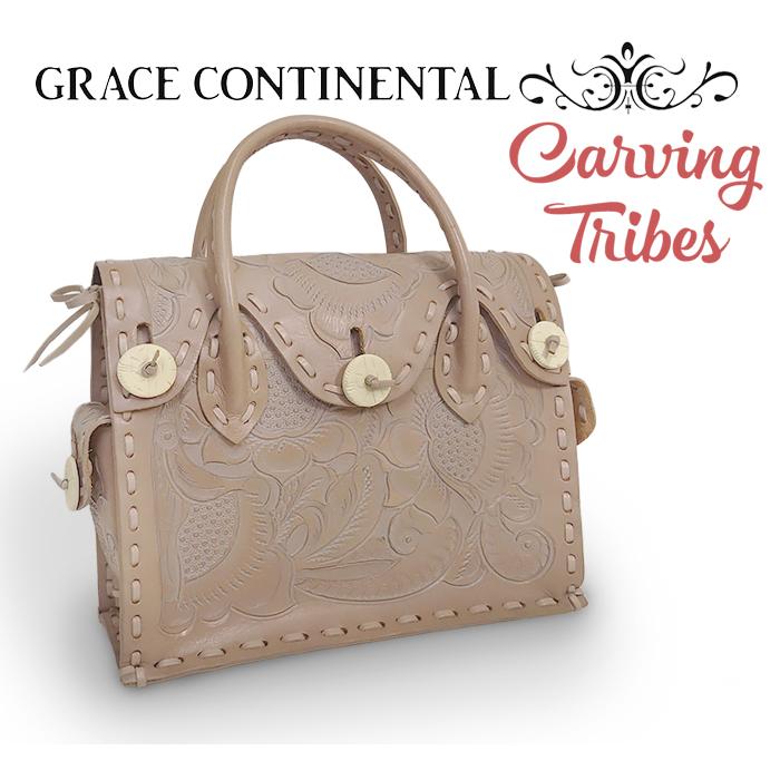 ゴールドクラッチバッググレースコンチネンタル　カービングトライブス CarvingChainBAG / GRACE CONTINENTAL | GRACE CONTINENTAL グレース