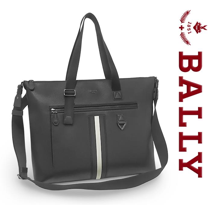 【美品】バリー 2way レザー ビジネスバッグ ブリーフケース A4ブラック Bally（バリー） 【超美品 ほぼ未使用】 BALLY 2WAY ビジネスバッグ