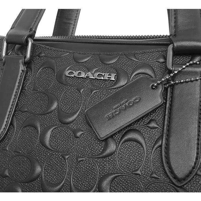 美品✨️COACH ビジネスバッグ ブリーフケース 2way レザー ブラック COACH（コーチ） 【超美品 ほぼ未使用】 COACH 2WAY ビジネスバッグ