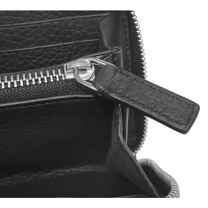 ジョルジオアルマーニ 長財布 トラベルケース ラウンドファスナー レザー ブルー GIORGIO ARMANI 【超美品 ほぼ未使用】 ジョルジオ アルマーニ