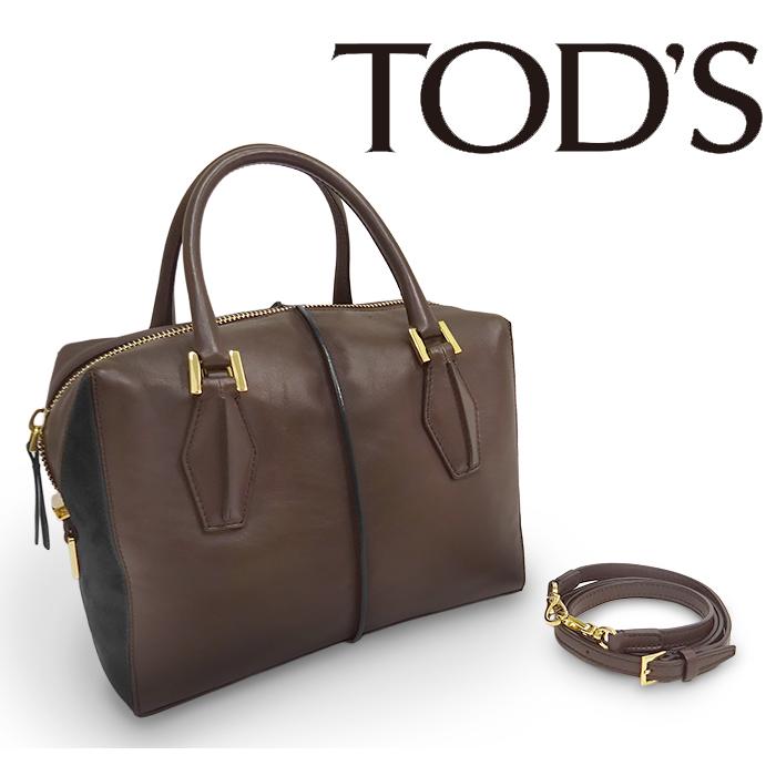 【未使用同等品】TOD'S トッズ　ボストンバッグ　ショルダーバッグ　2way TOD'S（トッズ） 【送料無料 美品】 TOD'S 2WAY ハンドバッグ ボストン