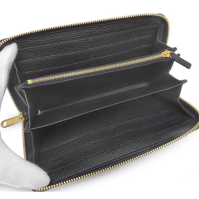 GUCCI グッチ 長財布 ラウンドファスナー レザー GG 黒 GUCCI（グッチ） 未使用 超美品 ラウンドファスナー長財布 ビッグロゴ