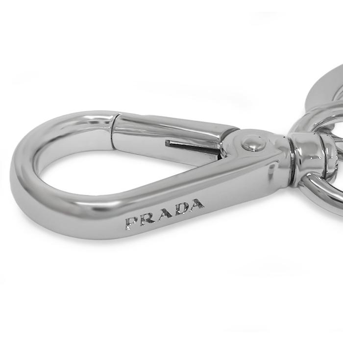 PRADA（プラダ） 未使用 超美品 三角プレート キーホルダー キーリング