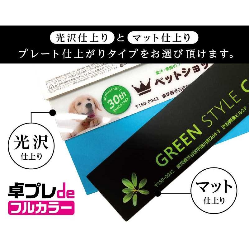 卓プレdeフルカラー 卓上カレンダー 2027年 令和9年 名入れ 30部から カラーインデックス・ビター NK-518 送料無料 オリジナル 印刷 50 100_4