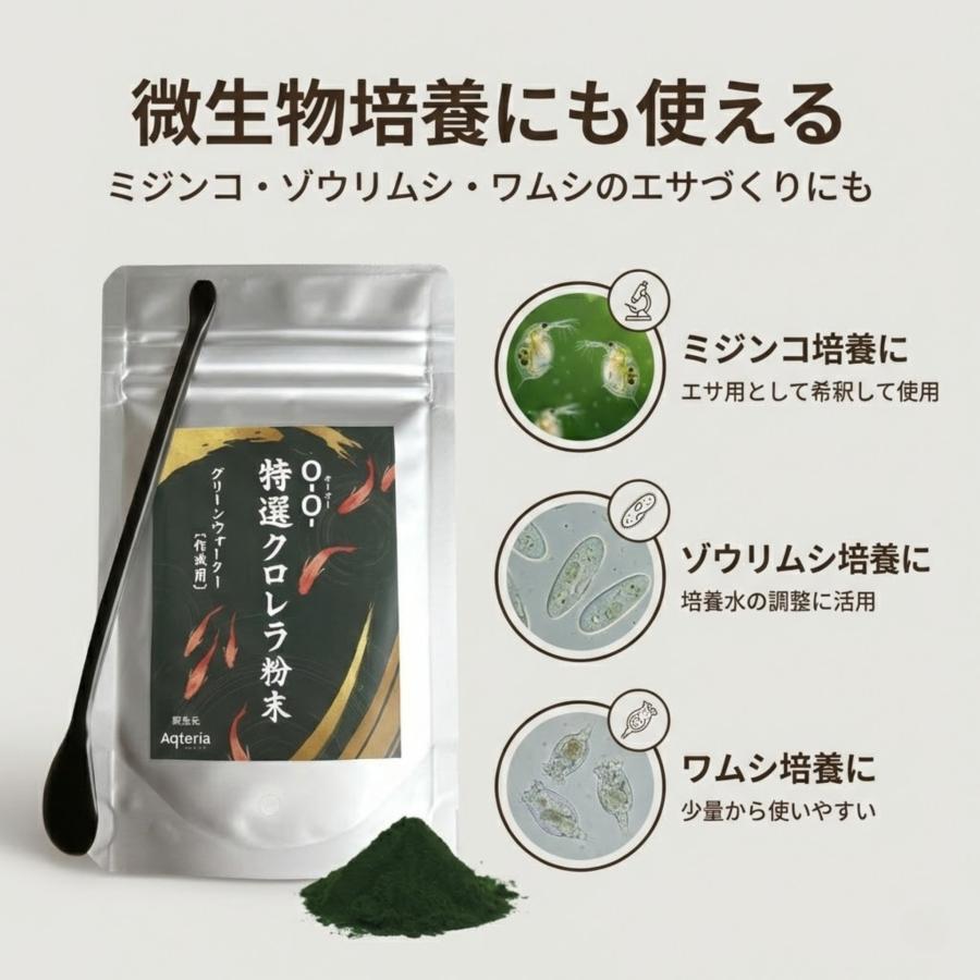 クロレラ粉末 20g スプーン付 メダカ グリーンウォーター ミジンコ ゾウリムシ ワムシ 培養 O-O- |  | 03