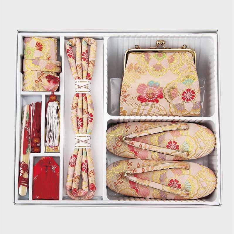 七五三 結び帯 はこせこ5点 ペアセット・ 大サイズ No.75-2-56set