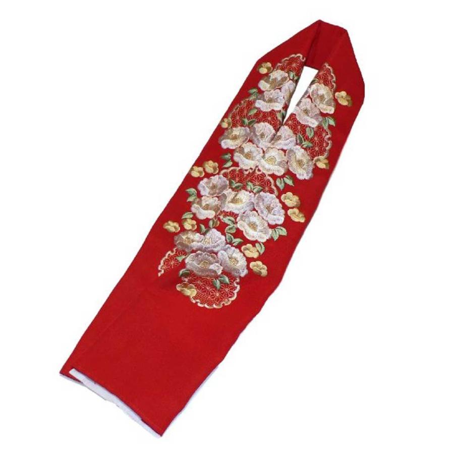 オリジナル仕立て衿・豪華刺繍・335　長襦袢に縫い付け不要。衣紋抜き付き オリジナル仕立て衿・豪華な刺繍・衣紋抜き付き。No,335 襦袢に簡単