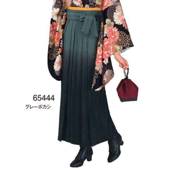 女子袴・グレーボカシ無地・(あんどん型仕立) 濃淡ボカシの無地袴です。シンプルにコーディネートしやすい上品な袴です。_2