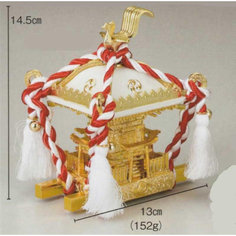 飾り用ミニ神輿 白 黒 ケース付 No.201 : きもの大岡 - 通販 - Yahoo