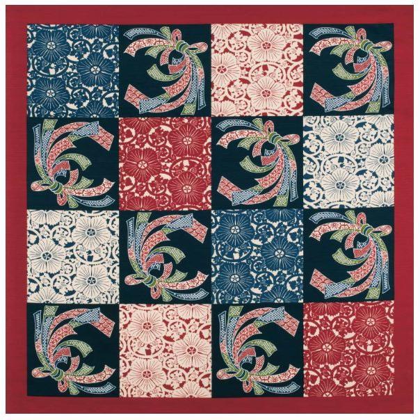 綿大ふろしき （118×118cm） 風呂敷/大判風呂敷 熨斗（のし）市松