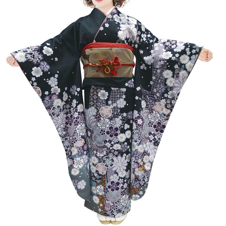 H.L（アッシュ・エル） 仕立上り振袖 単品 ダスティカラーH・L 