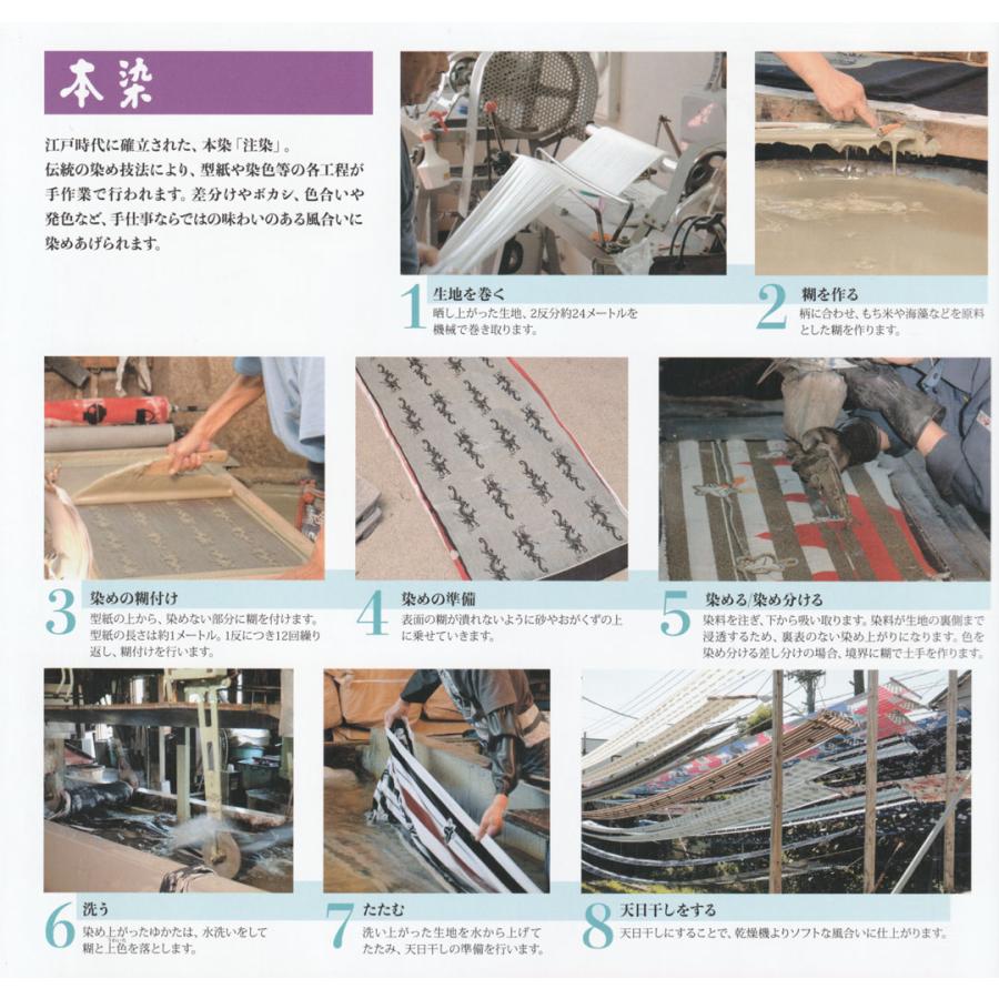 本染浴衣 源氏物語ゆかた 反物 未仕立品 No.6011 「綿と麻の布」菊の花、凛とした大人の風雅を漂わせてくれます。オプションで仕立も承ります。の画像