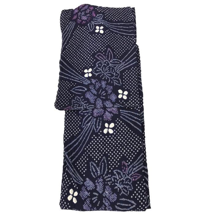 総絞りゆかた 仕立て上がり N o.6 伝統工芸品、有松鳴海絞ゆかた仕立て