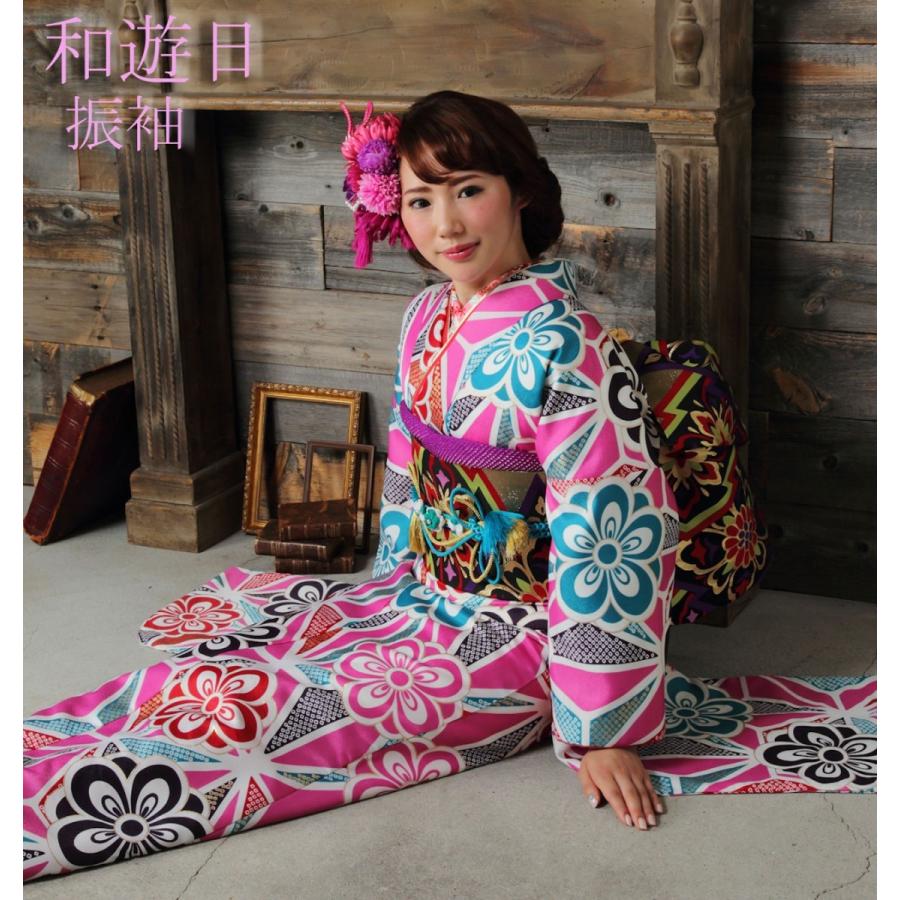 大正浪漫感じる振袖、Wayu-bi、仕立上り振袖単品商品 No, 01a ・送料 