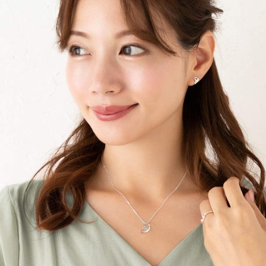 超熱 ネックレス ペンダント レディース シルバー 三日月 ネコ 12種類 誕生石 選べる ブランド アクアマリ 3月 女性 プレゼント 誕生日 レディースアクセサリー Services Luthercare Com