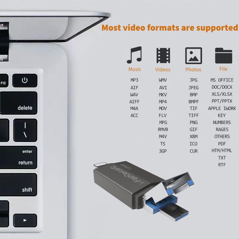 [Apple MFi認証] 128G Lightning to USB3.0 フラッシュドライブ メモリースティック 電話ストレージメモリ サムドライ｜ooonline｜04