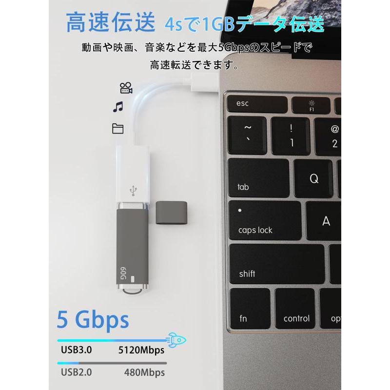 【2023新モデル】 タイプc USB 変換アダプタ Type-C USB カメラアダプタ OTG変換ケーブル USB3.0 高速伝送 双方向 データ｜ooonline｜02