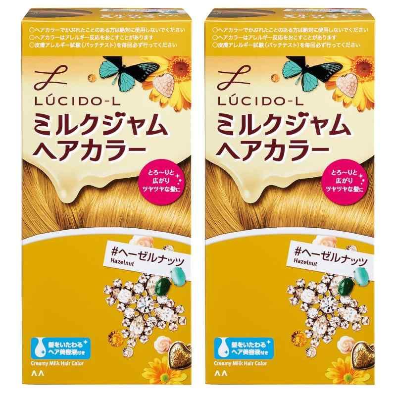 LUCIDO-L (ルシードエル)ミルクジャムヘアカラー #ヘーゼルナッツ×2個パック (医薬部外品) の商品画像
