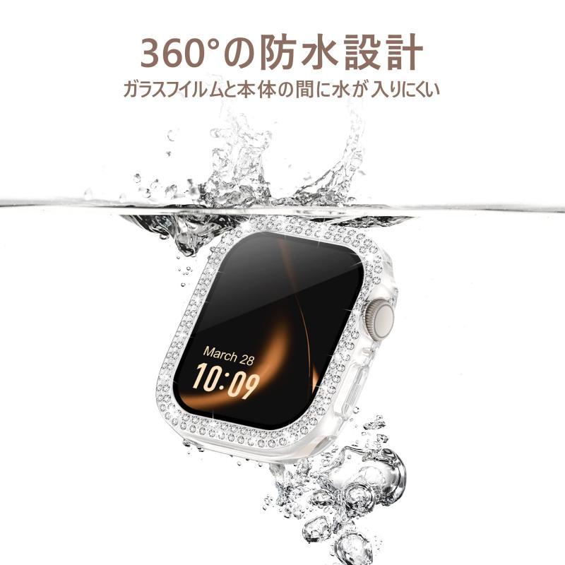 【360度防水設計】Missair コンパチブル アップルウォッチ カバー キラキラ Apple Watch カバー 防水ケース ダブルダイヤモンド｜ooonline｜04