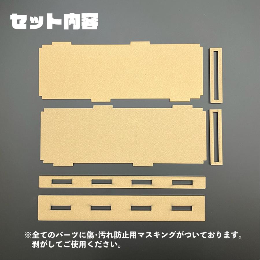 アクリルフレーム3連背景黒Ver. スクエアシールサイズ(52×52mm 48×48mm