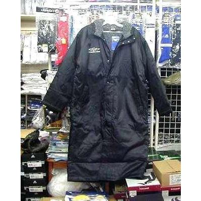 在庫処分 アンブロ ロングボアコート 黒 ブラックO〜XOサイズ 大きいサイズ umbro UAA1511 新品 レトロ  即決