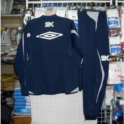 アンブロ ミッドトップ上下NVY 紺 ネイビー XOサイズ 大きいサイズ umbro UBA2830SX新品 レトロ  即決価格_2