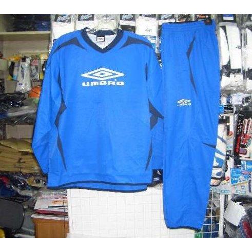 UBA4838人気の アンブロ TRラインドピステ 上下 BLU 青 ブルー Oサイズ 大きいサイズ umbro  新品 レトロ  即決価格