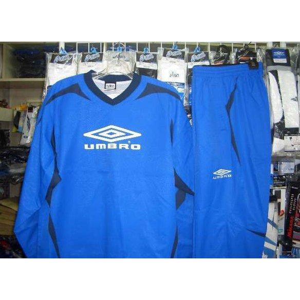 UBA4838人気の アンブロ TRラインドピステ 上下 BLU 青 ブルー Oサイズ 大きいサイズ umbro  新品 レトロ  即決価格の画像