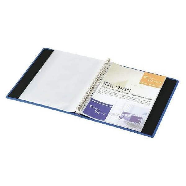 【送料無料（一部地域除く）】【まとめ買い4冊】コクヨ　ラ-J740B　クリヤーブック＜タフボディ＞（替紙式）A4縦　50枚ポケット　30穴　青_1