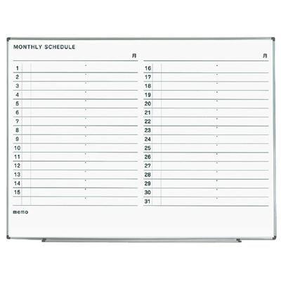 【送料無料・一部地域を除く】コクヨ　 FB-SL34MW　ホワイトボード(軽量タイプ)９００×１２００月行事