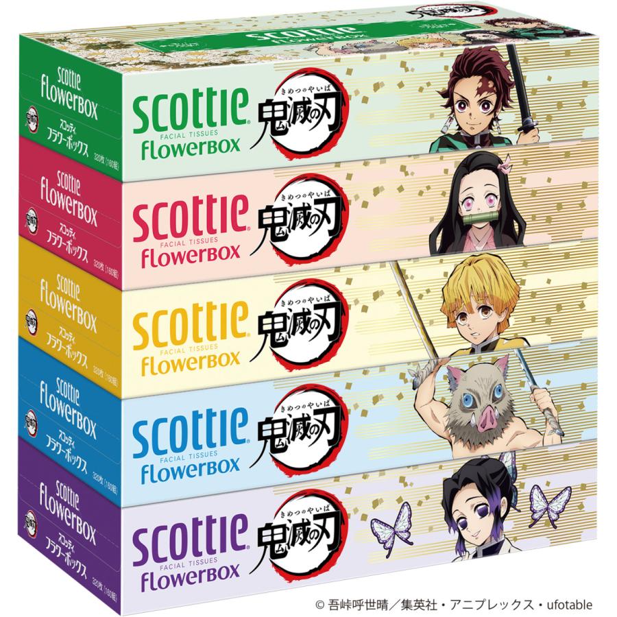 送料無料 一部地域除く １ケースまとめ買い１２パック 日本製紙クレシア スコッティ ティシュー フラワーボックス 鬼滅の刃 3枚 160組 5箱パック オオサキ ヤフー店 通販 Yahoo ショッピング