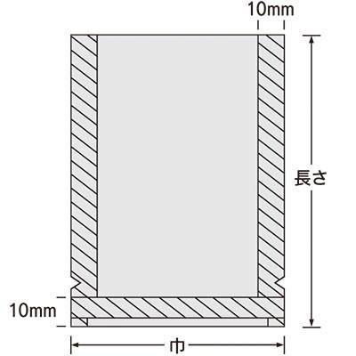 福助工業　ナイロンポリ　ＴＬタイプ(三方シール袋)　14-24｜oosaki｜02