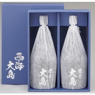 磨き大島』2本入ギフト/720×2/本格芋焼酎/23度(箱入） : 大島