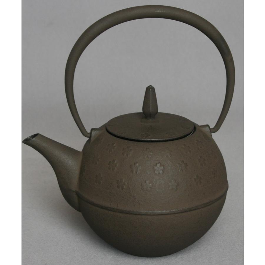 南部鉄器急須 sakura 茶 15.5x18.7cm 容量約0.6L