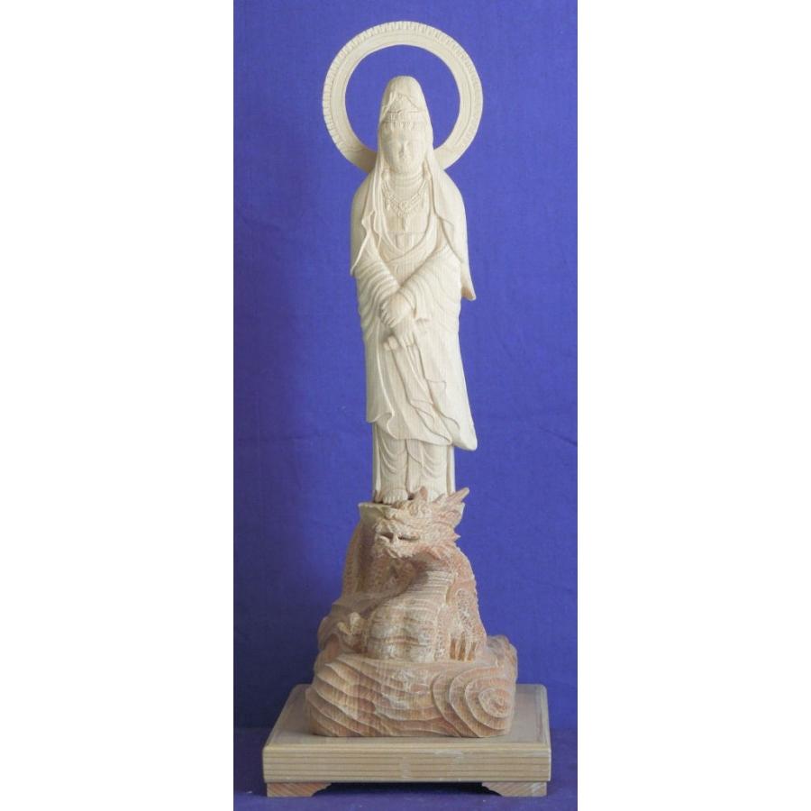 白衣観音 木彫 3尺 仏像 彫刻 コレクター 白衣観音 木彫 3尺 仏像 彫刻 コレクター