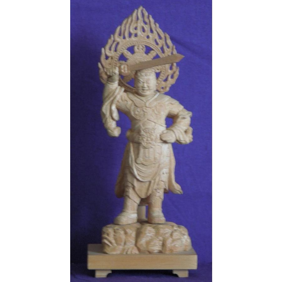 仏師 萩原文義作 木彫仏像 #39「毘沙門天像」身丈11cm総丈19cm : 酒  