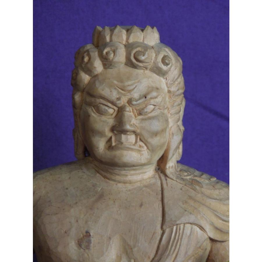 仏師 萩原文義作 木彫仏像 #43「不動明王像」身丈17cm総丈21cm 仏師 萩原文義作 木彫仏像 #43「不動明王像」身丈17cm総丈21cm