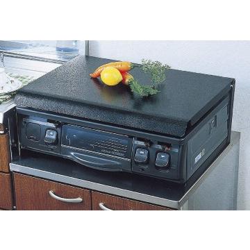 【池永鉄工 liv コンロカバー ステンレス】 IK-10B 一般ガスコンロ用 ガスコンロカバー ブラック＊ | 池永鉄工 | 01