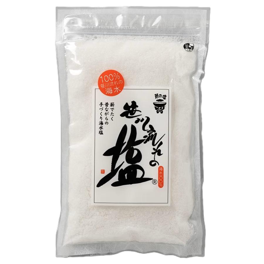 [手づくり天然塩] 笹川流れの塩 350g 日本海笹川流れの海水100%使用 絶品塩むすび！ | 