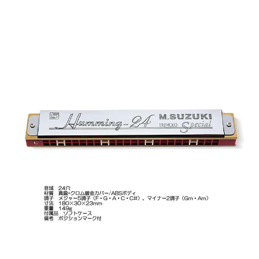 SUZUKI 複音ハーモニカ ハミング Humming-24 C#調（24穴）の画像