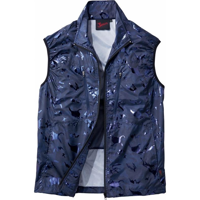 カライブ6kg 自重堂 空調服 ベストタイプ ジャウィン 54060 迷彩 カモフラ Jawin