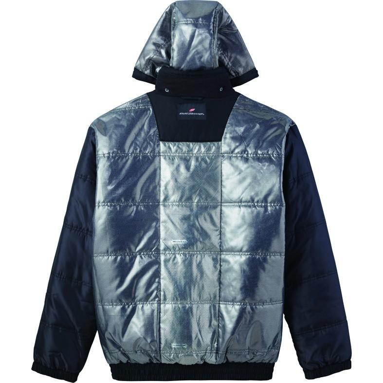 自重堂 裏アルミ 防寒ハーフコート フード付 48483 防寒ジャンパー SS