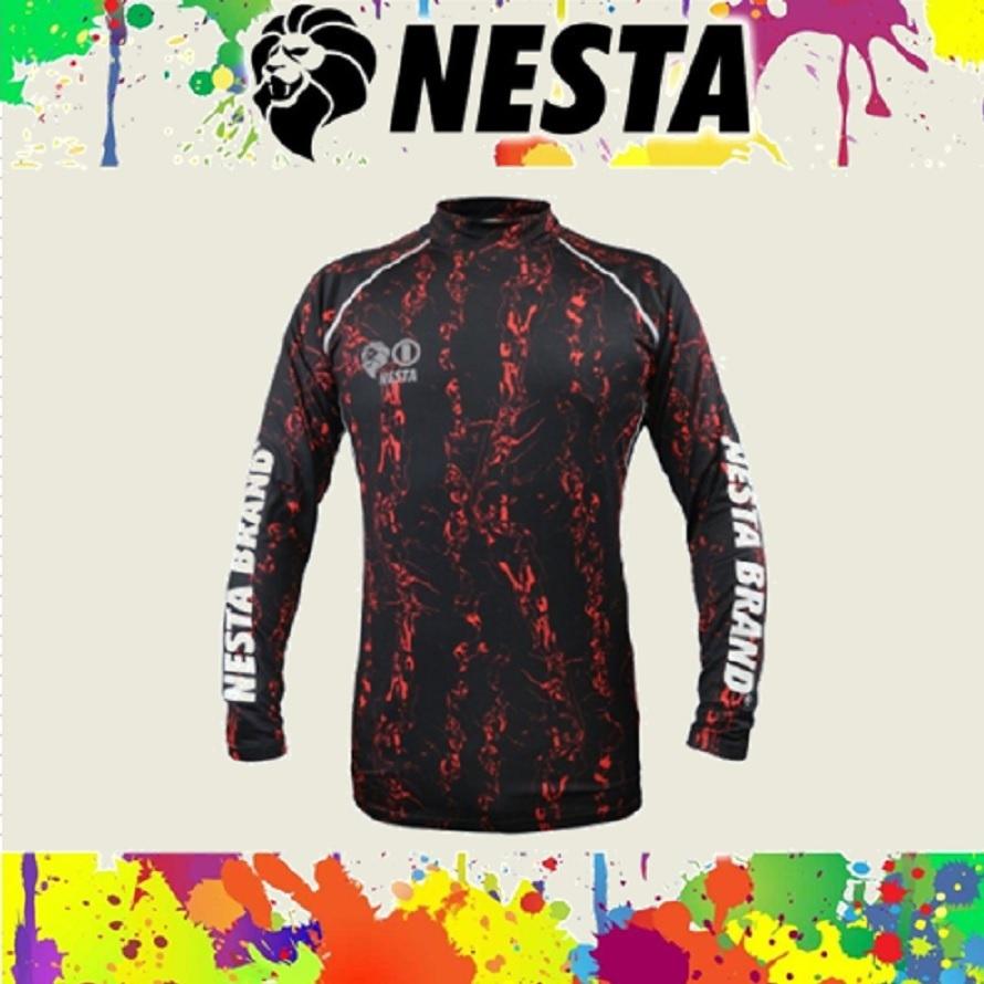 秋冬) ネスタストレッチシャツ NEW-08 コンプレッション M〜XL NESTA