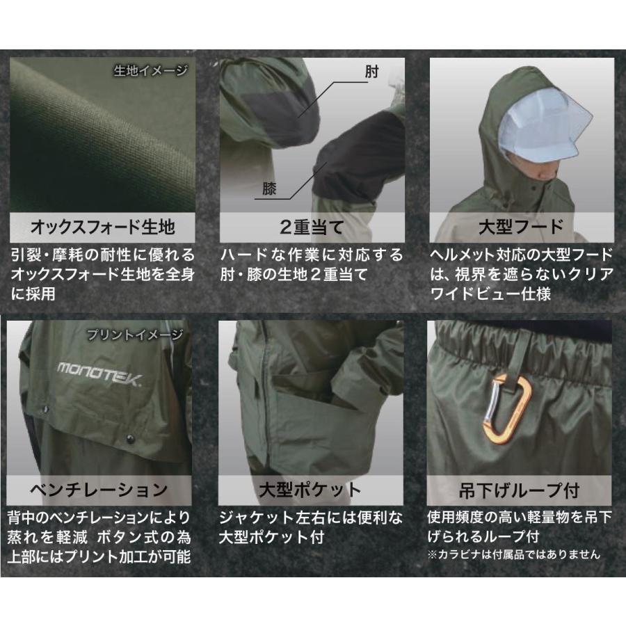 カッパ レインコート OXハードレインスーツ R-01 M〜3L 耐水圧