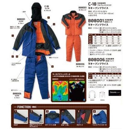サンエス BO8001（-40℃対応）冷凍 倉庫用 防寒コート BO-8001 M〜4L SUN-S 40℃対応） 冷凍 倉庫用 防寒コート サンエス SUN-S BO8001 BO-8001 M