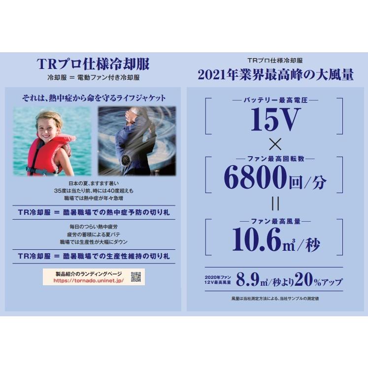 空調服 トルネードラカン ファンセット FS3-500 日新被服 TORNADO
