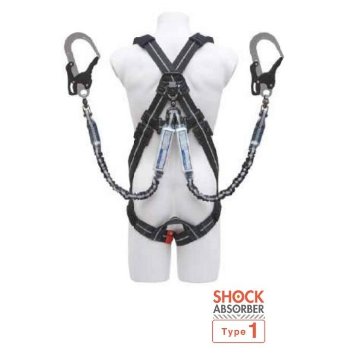 新規格適合品 KH ハーネスセット(ハーネスX型+ダブル蛇腹ランヤード