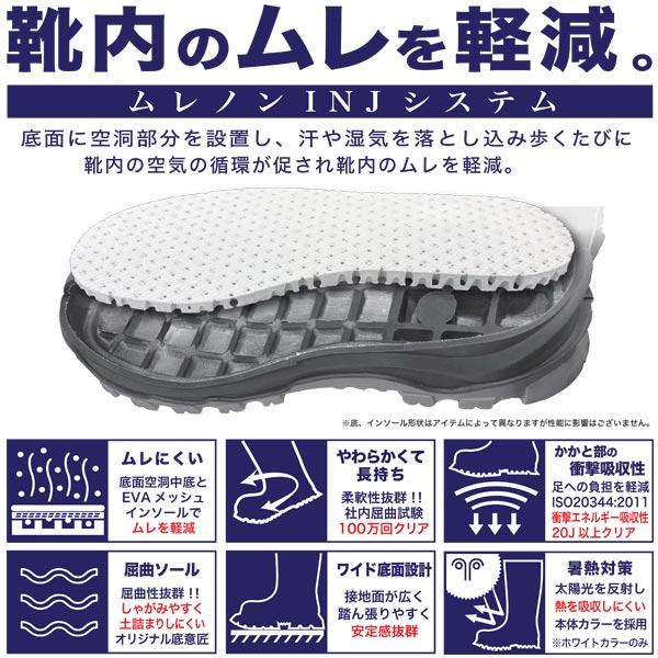 紳士長靴 ムレノン 弘進ゴム MT02 蒸れ防止長靴 快適長靴 : ワーク